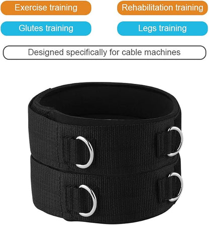 1 Pair Thigh Strap Neoprene Padded Fitness Legs Cuff Adjustable Strength Training Accessories Speed Exercise for Taekwondo Football Running