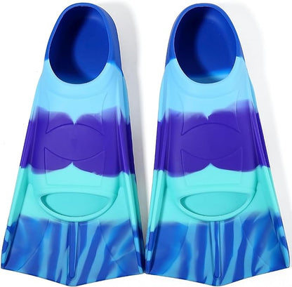 Kids Swim Fins,Short Kids Fins Youth Swimming Flippers for Lap Swimming Training for Children Girls Boys Beginners