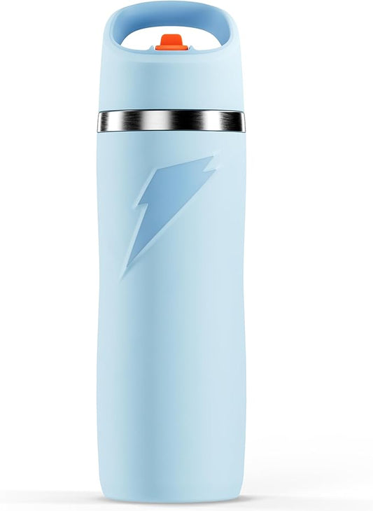 Gatorade 'Overtime' 22oz Stainless Steel Water Bottle, Straw Cap, Blue