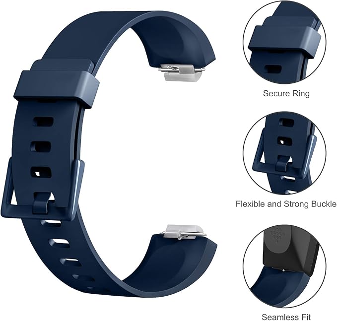 Tobfit Sport Bands Compatible with Fitbit Inspire HR/Inspire/Ace 2 Fitness Tracker Accessories Strap for Women Men, Small Large