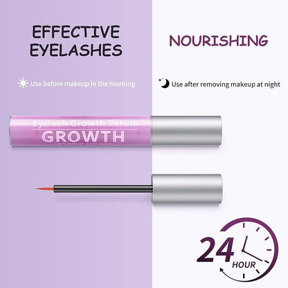 Eyelash Growth Serum Volumizing Lash Serum For Eyelash Growth Longer & Thicker Lash Enhancing serum With Natural Formula Vegan & Cruelty-Free (5mL)