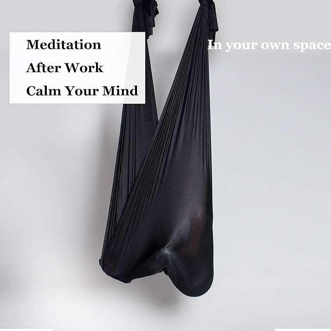 F.Life Aerial Silk Yoga Hammock & Swing for yoga Inversion,Strength training,starter hardware kit