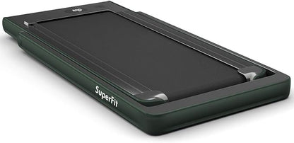 GYMAX Walking Pad, 2.25HP Dual Display Foldable Treadmill for Home with Remote/Smart App Control, Portable Compact Treadmill for Office Under Desk, Folding Running Machine for Small Spaces