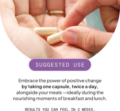 Healthy Weight Loss Supplement for Women, Vegan, Appetite and Craving Control, Fat Burner, Metaboilism Booster, Weight Loss Supplement, Metabolism and Mood Booster - 60 Units