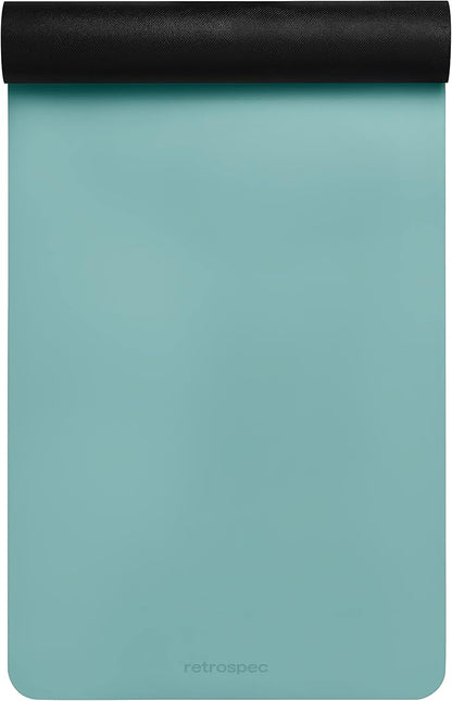Retrospec Laguna 5mm Yoga Mat - Fitness Mat for Women, Men & Children, Slip-Resistant and Moisture Absorbing Exercise Mat for Home, Pilates, Yoga and Floor Workouts