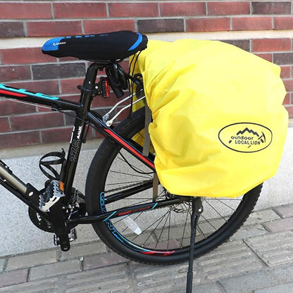 FANWU 50L Bike Panniers Bicycle Commuting Bag Waterproof Saddle Bags with Rain Cover for Bicycle Rear Rack Carrier, Support for Width Less Than 7 inches Bike Rack