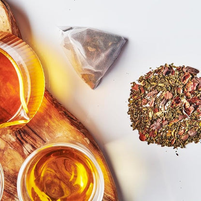 Grace Farms SETTLE Wellness Organic Tea Blend (16 Pyramid Sachets) | Peppermint Cacao | Relaxing and Digestive Support | Fairtrade and Kosher | Filled With Antioxidants and Stress-Relieving Herbs | Gives Back 100% of Profits