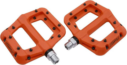 FOOKER MTB Pedals Mountain Bike Pedals 3 Bearing Non-Slip Lightweight Nylon Fiber Bicycle Platform Pedals for BMX MTB 9/16"
