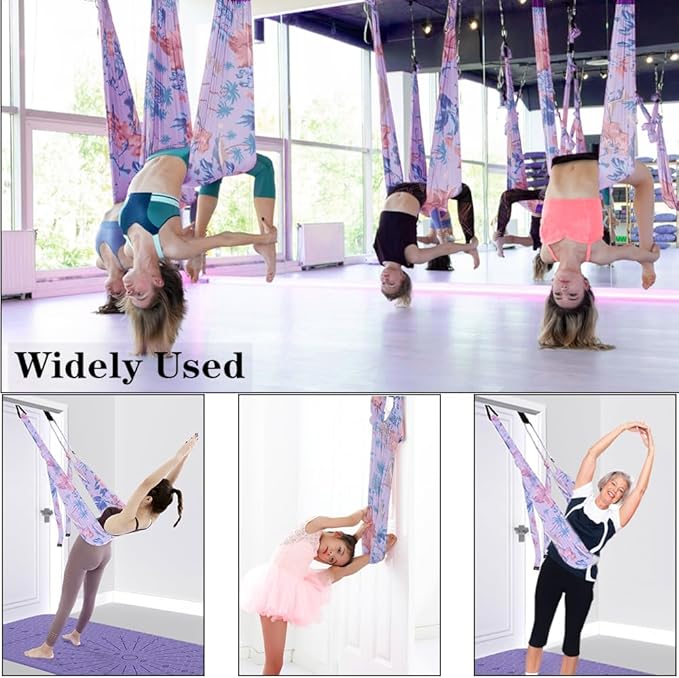 TOCO FREIDO Waist Back Leg Stretch Strap/Yoga Fitness Band, Leg Stretching Assist Trainer, Yoga Stretcher, Back Bend Split Inversion Strap for Fitness, Dance, Ballet, Gymnastics