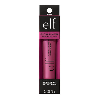 e.l.f. Glow Reviver Melting Lip Balm, Hydrating Tinted Lip Balm For A Glossy Finish & Soft, Supple Lips, Vegan & Cruelty-Free, Yummy Gummy