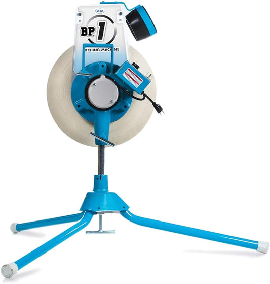 Jugs BP1 Softball Only Pitching Machine — Throws softballs up to 70 mph from a Realistic delivery Height.