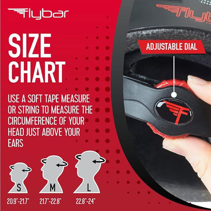 Flybar Bike Helmet- Multi Sport Dual Certified Adjustable Dial, Lightweight Skateboard Helmet, Roller Skating, Pogo, Electric Scooter, Snowboard, Boys and Girls Kids- Adults Helmets
