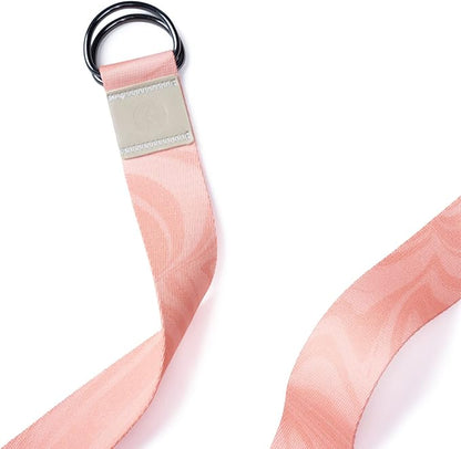 yogadesignlab YOGA DESIGN LAB | The Yoga Strap | Luxurious, Extra Long, Super Soft, Eco Printed | Studio Quality, Adjustable | Safely Stretch Further and Hold Longer | 8 ft Long