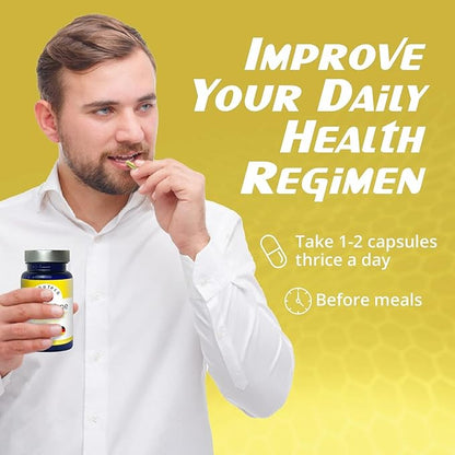 EnergyTune Energy Supplements, Increases Nutrient Absorption and Promotes Overall Health and Immune Support - Non-GMO, Gluten Free, Vegetarian - Veg Capsules (60 Count (Pack of 3))