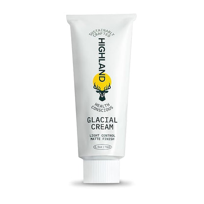 Highland Glacial Cream - Versatile hair styling cream that smooths, de-frizzes, texturizes & boosts curls. Natural, plant-derived, & made for all hair types. (2.5 oz)