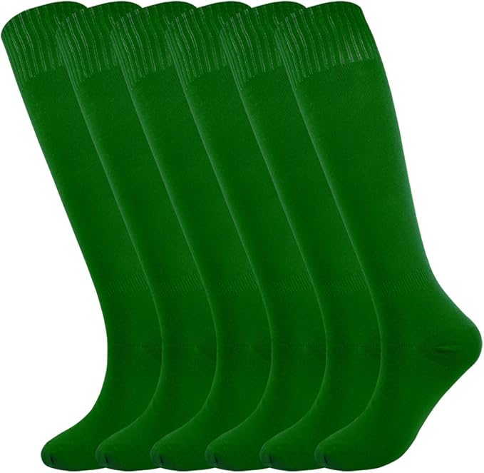 Fitliva Knee High Long Sports Socks Unisex Multicolor 3/6/12 Pairs