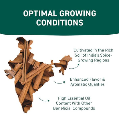 HANDPICK, Cinnamon Sticks (7 oz) 100% Raw, Non-GMO, Gluten-Free | Premium Quality | Resealable Ziplock Pouch | Perfect for Baking, Cooking & Beverages