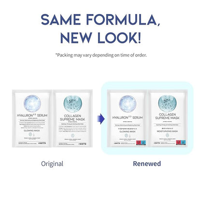 Hydrating Soothing Sheet Masks Gift Set for Skincare, Korean Vegan Sheet Mask for Dry, Sensitive Skin, Calming, Smoothing, Brightening, Collagen, Ceramide, Cica, Hyaluronic Acid 30EA