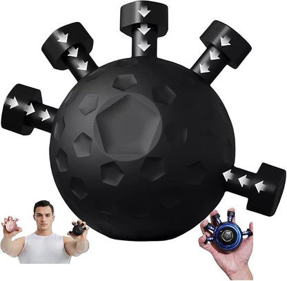 Glitzgrip Arm Builder 2025 New Hand Forearm Ball Strengthener and Finger Grip Exerciser Balls Wrist Strengthening Guitar Finger Gripper Strength Trainer Hand Squeezer Stretcher Extender Workout