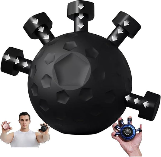 Glitzgrip Arm Builder 2025 New Hand Forearm Ball Strengthener and Finger Grip Exerciser Balls Wrist Strengthening Guitar Finger Gripper Strength Trainer Hand Squeezer Stretcher Extender Workout