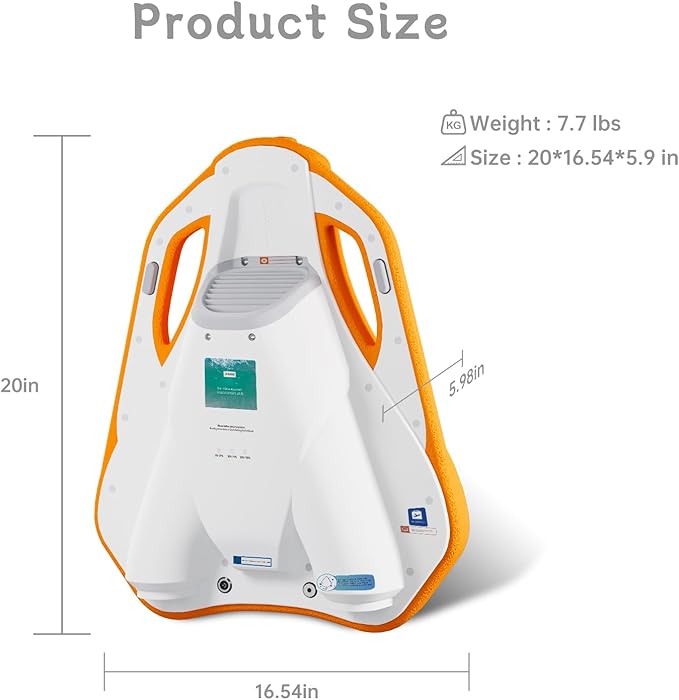 Electric Swimming Kickboard for Kids,Motorized Swim Board with Water Gun, Motorized Swim Training for Children Adults, 60N Thrust, 198 lbs Buoyancy, 25V Rechargeable Battery