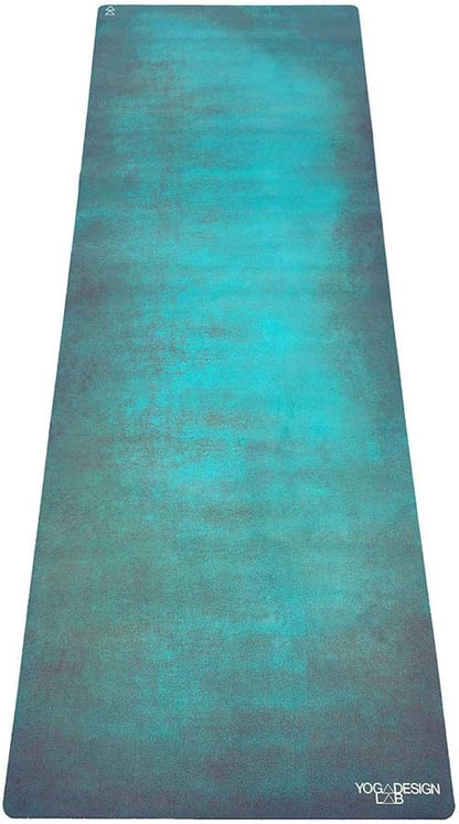 YOGA DESIGN LAB | The Combo Yoga Mat | 2-in-1 Mat+Towel | Eco Luxury | Ideal for Hot Yoga, Power, Bikram, Ashtanga, Sweat | Studio Quality | Includes Carrying Strap!