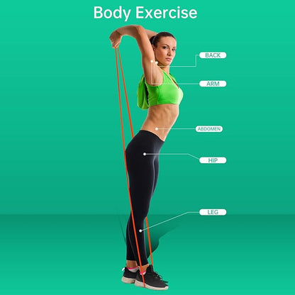 Resistance Bands for Working Out, Exercise Bands, Workout Bands, Pull Up Assistance Bands for Body Stretching Training Physical Therapy Muscle Training for Men & Women