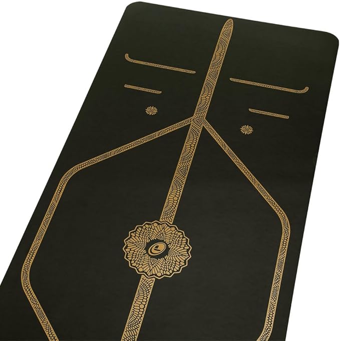 Liforme Printed Yoga Mat Collection - Free Yoga Bag Included - Patented Alignment System, Warrior-like Grip, Non-Slip, Eco-friendly, Sweat-resistant, Long, Wide and Thick for Comfort