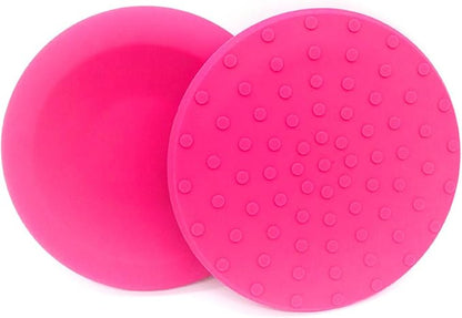 Silicone disc yoga anti-slip mat, fitness sports knee and elbow pads disc mat(Light Blue)