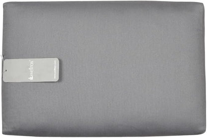 Rectangular Yoga Bolster Pillow, 18" x 12" x 6", Pink Cotton