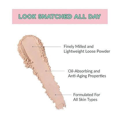 Kimchi Chic Beauty Puff Puff Pass Set and Bake Setting Powder for Makeup, Extra Fluffy Loose Face Powder Poof, Soft Natural Face Makeup for Uneven Skin Tone, 03 Translucent