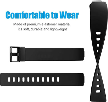 Tobfit Sport Bands Compatible with Fitbit Inspire HR/Inspire/Ace 2 Fitness Tracker Accessories Strap for Women Men, Small Large