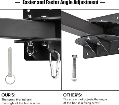 Heavy Bag Hanger, Wall Mount Punching Bag Hanger, Adjustable Heavy-Duty Wall Bracket for Home Gym Indoor Outdoor, Supports up to 900Ib