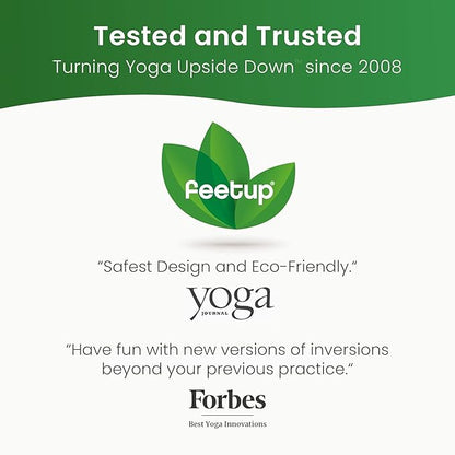 FeetUp - The Original Yoga Headstand Bench, Vegan Handstand Trainer Bench and Stand, Strength Training Inversion Equipment for Relaxation and Strength, Includes App & Starter Kit, #1 Worldwide