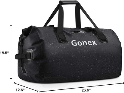 Gonex 40L 60L 80L Extra Large Waterproof Duffle Travel Dry Duffel Bag Heavy Duty Bag with Durable Straps & Handles for Kayaking Paddleboarding Boating Rafting Fishing
