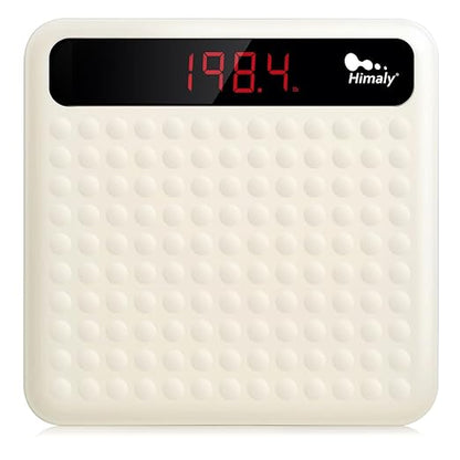 himaly Digital Body Weight Scale Bathroom Scale, Step-On Technology High Precision Measurements Scales with Large Non Slip Silicone Platform and LCD Digital Display, 400lbs/180kg Capacity, White