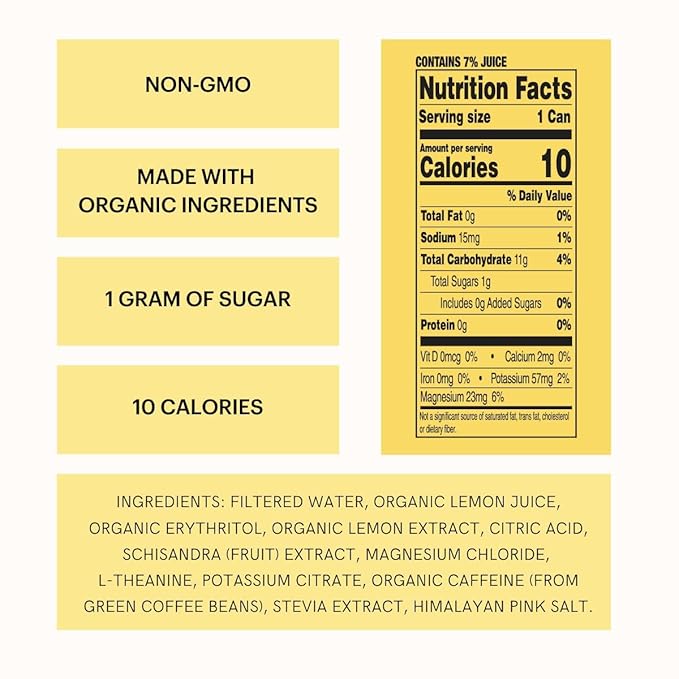 Heywell Sparkling Adaptogenic, Water Energy and Focus, Energy Variety Pack, 12 Fluid Ounce (Pack of 12) - Caffeinated, Organic, Non GMO, Vegan, Gluten Free, Dairy Free