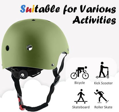 Kids Bike Helmet, Adjustable and Multi-Sport, from Toddler to Youth, 3 Sizes