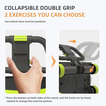 FIAMERMOR 2025 AB Roller Wheel - 4 wheel elbow support abdominal wheel automatic rebound abdominal fat burning weight loss core training equipment home/gym