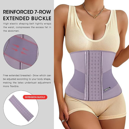 KIMIKAL Women Waist Trainer Corset Belt: Under Clothes Sport Tummy Control Long Torso Shapewear