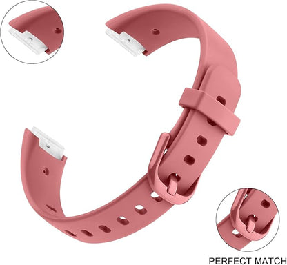 2 Pack Bands for Fitbit Luxe Bands Women Men, Soft Silicone Wristband Replacement Strap for Fitbit Luxe/Luxe Special Edition Fitness Tracker