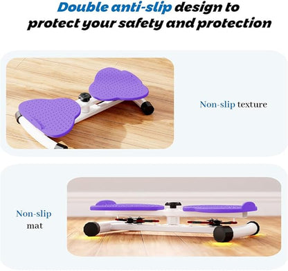 Exercise Twist Boards,Waist Twister Machine Exercise,Balance Board for Foot Massage and Weight Loss(Pink)