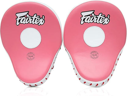 Fairtex FMV9 Contoured Focus Mitts |Striking Accuracy & Protection for Boxing, Muay Thai, Kickboxing |Ergonomic Design, Soft Padding, Secure Fit Leather