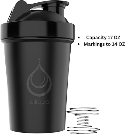 4 PACK, 20 oz Shaker Bottles with Wire Whisks for Protein Mixes | Leakproof Blender Shaker Bottle Pack | BPA-Free & Dishwasher Safe | Shaker bottle | Shaker Cups for shakes Bottle Pack