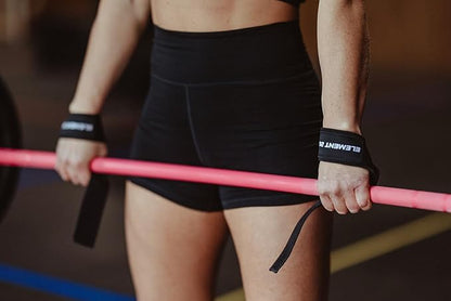 Element 26 Lifting Wrist Straps (Pair) With Guide - Weightlifting & Strength Training Straps for Men and Women