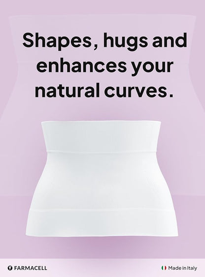 Farmacell Waist Trainer for Women 605 Made in Italy - Seamless Shapewear Tummy Control - Slimming Corset Shapewear