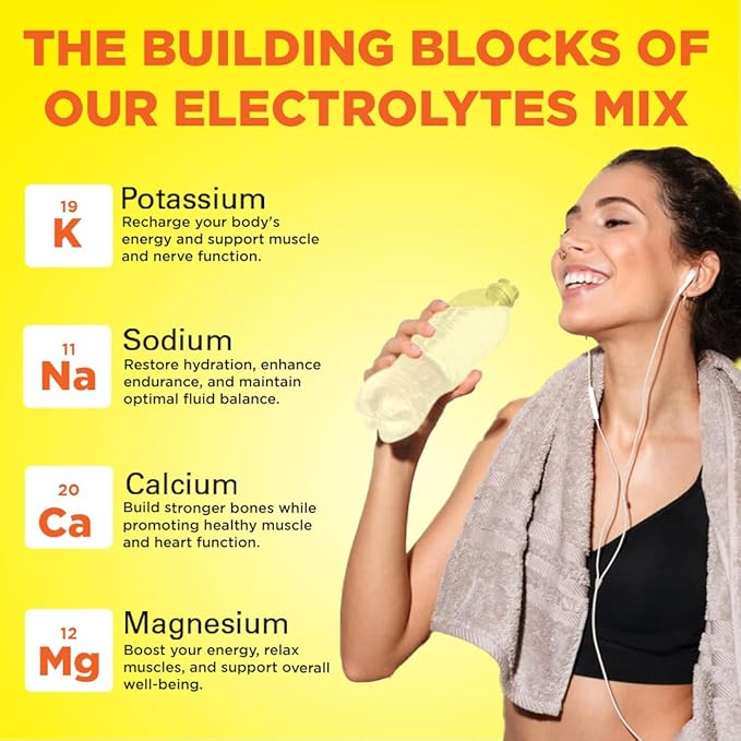 Keto Vitals Electrolytes Powder - Sugar Free Keto Electrolytes Powder with Potassium, Magnesium, Sodium, & Calcium - No Sugar Electrolyte Drink Mix & Hydration Powder, 60 Servings, Pineapple Coconut