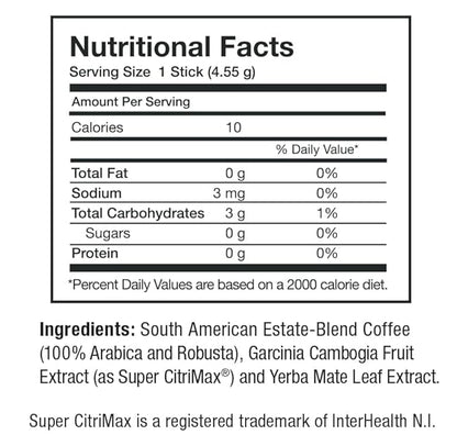 Javita Burn + Control Instant Coffee, Weight Management Herbs: Garcinia Cambogia & Yerba Mate, Slimming Coffee with Help of Exercise, Keto, Dieters Drink, 2 box / 24 (4.55g Sticks), 48 Count