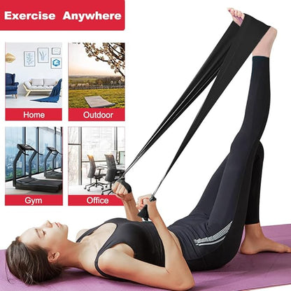 Resistance Bands, Elastic Exercise Bands for Working Out, Physical Therapy, Recovery, Yoga, Pilates, Strength Training