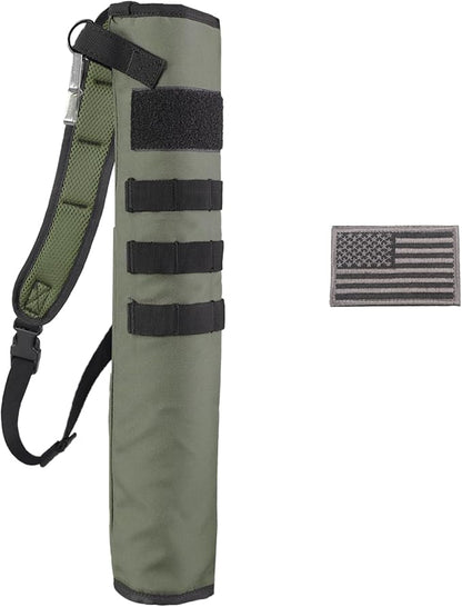 KRATARC Archery Lightweight Back Arrow Quiver Dual Use Foldable Compact Hip Arrows Bag with Molle System Hanged for Target Shooting